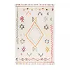 Image de Tapis berbère motif ethnique, idéal pour une chambre, crème 120x170