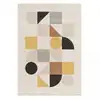 Image de Tapis salon tissé motif géométrique doux et soyeux multicolore 160x230