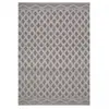 Image de Tapis kilim tissé main en pet motif géométrique, crème 160x230