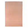 Image de Tapis chambre tissé motif géométrique contemporain, rose 120x170
