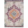 Image de Tapis salon vintage oriental - multicolore violet orange 120x170cm