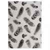 Image de Tapis chambre, kilim tissé à la main en coton, blanc et gris 120x170