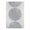 Image de Tapis extérieur terrasse, tapis reversible, blanc et bleu 120x170
