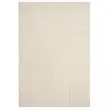 Image de Tapis salon motif simple ton sur ton, doux et soyeux, écru 80x150