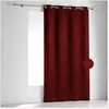 Image de Rideau ignifugé en velours fiore polyester/velours rouge