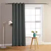 Image de Rideau occultant pour chambre et salon polyester gris anthracite