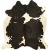 Image de Tapis peau de vache noir et blanc 220 x 180 cm