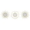 Image de Miroirs rotin D28cm - Lot de 3