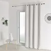 Image de Rideau occultant ignifugé m1 non feu polyester blanc cassé 140x260 cm