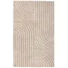 Image de Tapis rectangulaire en viscose beige 300x200cm