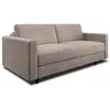 Image de Canapé convertible express 140cm 3 places en velours beige taupe