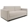 Image de Canapé convertible express dunlopillo 140cm 3places tissu tramé beige