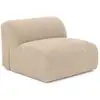 Image de Fauteuil sans accoudoirs en velours côtelé beige