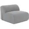 Image de Fauteuil sans accoudoirs en tissu tramé gris clair