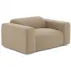 Image de Fauteuil en tissu bouclette taupe