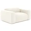 Image de Fauteuil en tissu bouclette crème
