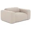 Image de Fauteuil en tissu tramé beige