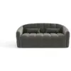 Image de Canapé convertible express 140cm 4places en velours gris graphite