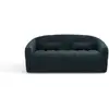 Image de Canapé convertible express 140cm 3places velours bleu paon