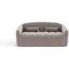 Image de Canapé convertible express dunlopillo 140cm 3 places en velours taupe