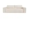 Image de Canapé convertible express matelas 160cm 3places velours côtelé crème
