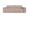 Image de Canapé convertible express matelas 160cm 3places velours côtelé taupe