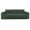 Image de Canapé convertible express matelas 160cm 4places velours vert émeraude