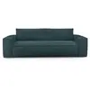 Image de Canapé convertible express matelas 140cm 3places en velours bleu océan