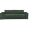 Image de Canapé convertible express matelas 140cm 3places velours vert émeraude