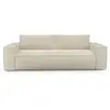 Image de Canapé convertible express matelas 140cm 3places en velours crème