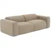 Image de Canapé 4 places en tissu bouclette taupe