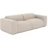 Image de Canapé 3 places en tissu tramé beige