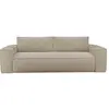 Image de Canapé convertible express matelas 160cm 4 places en velours beige