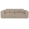 Image de Canapé convertible express 160cm 4 places tissu bouclette taupe