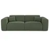 Image de Canapé convertible express 160cm 4 places en tissu tramé vert olive