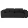 Image de Canapé convertible express 140cm 3places en tissu bouclette anthracite