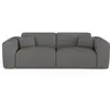 Image de Canapé convertible express 140cm 3places en tissu bouclette gris