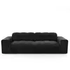 Image de Canapé 4 places en velours anthracite foncé
