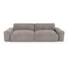 Image de Canapé 4 places en velours taupe
