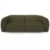 Image de Canapé 4 places en tissu bouclette vert olive