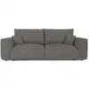 Image de Canapé convertible express 3 places en tissu bouclette gris graphite
