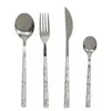 Image de Lot de 3 ménagères 48 couverts blanc et noir
