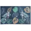 Image de Tapis en velours imprimé bleu 50 x 80 cm