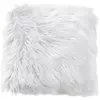 Image de Coussin doux à poils longs blanc 45 x 45 cm