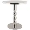 Image de Table d'appoint en aluminium chromé argent