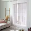Image de Voilagetis en organza blanc et rose 140 x 240 cm