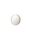 Image de Miroir rond avec bord haut en métal doré de 60 cm