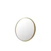 Image de Miroir rond avec bord en métal doré d80cm