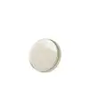 Image de Miroir rond avec bord en métal blanc 30x30x5 cm