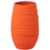 Image de Cache-pot en céramique orange 22x19x40 cm